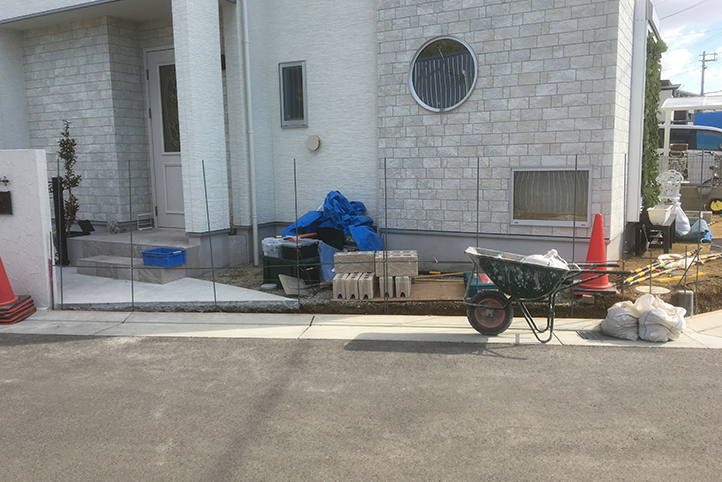 神戸市西区　S様邸の施工中の様子２