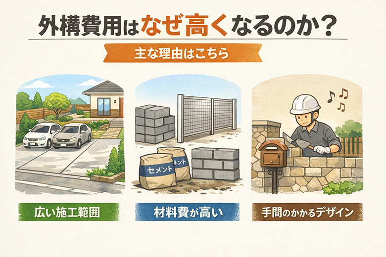 外構費用を抑える方法6選|削っていい部分・ダメな部分とは?のイメージ画像