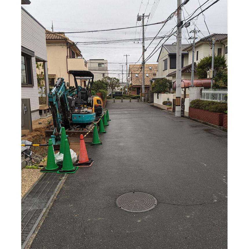 神戸市西区E様邸の施工中写真