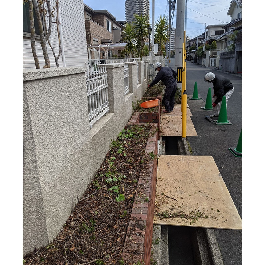 神戸市西区E様邸の施工中写真