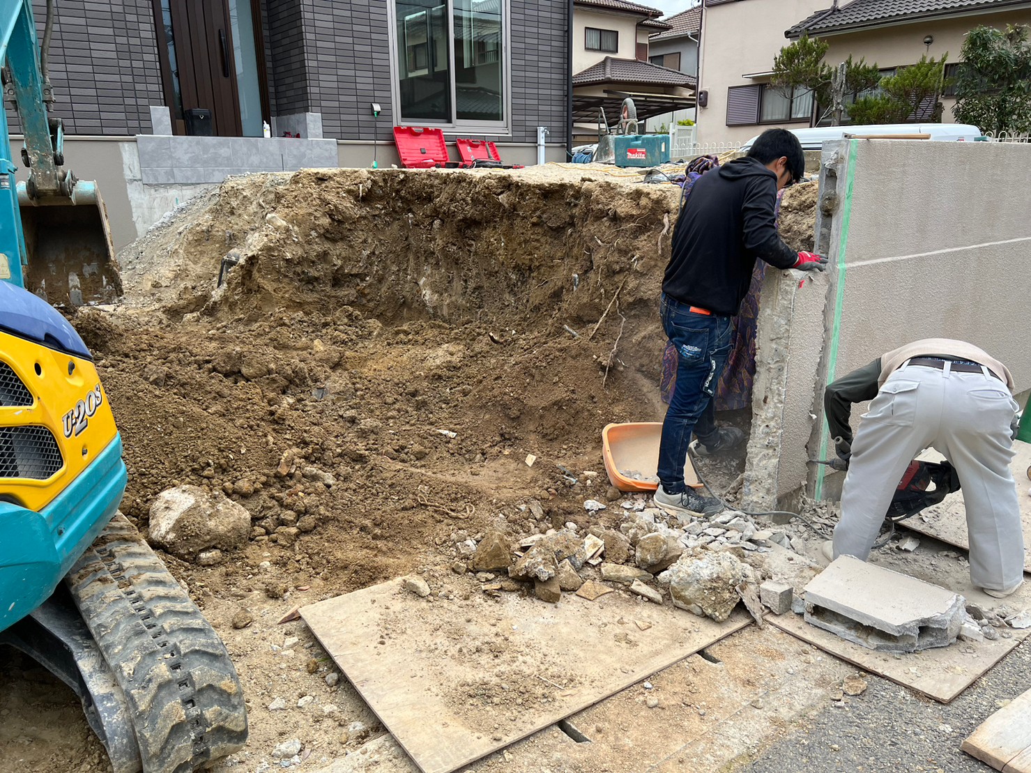 神戸市北区S様の施工中写真