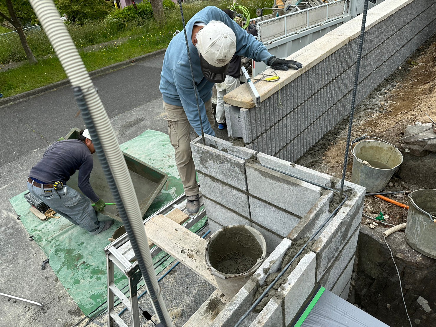 神戸市須磨区K様邸の施工中写真