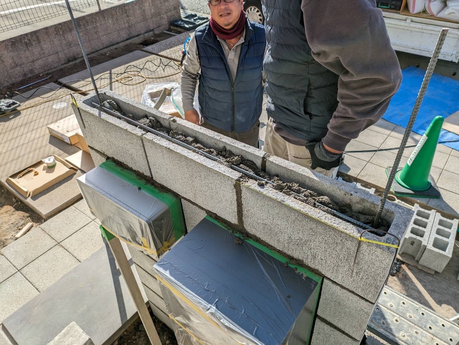 神戸市垂水区　A様邸の施工中写真