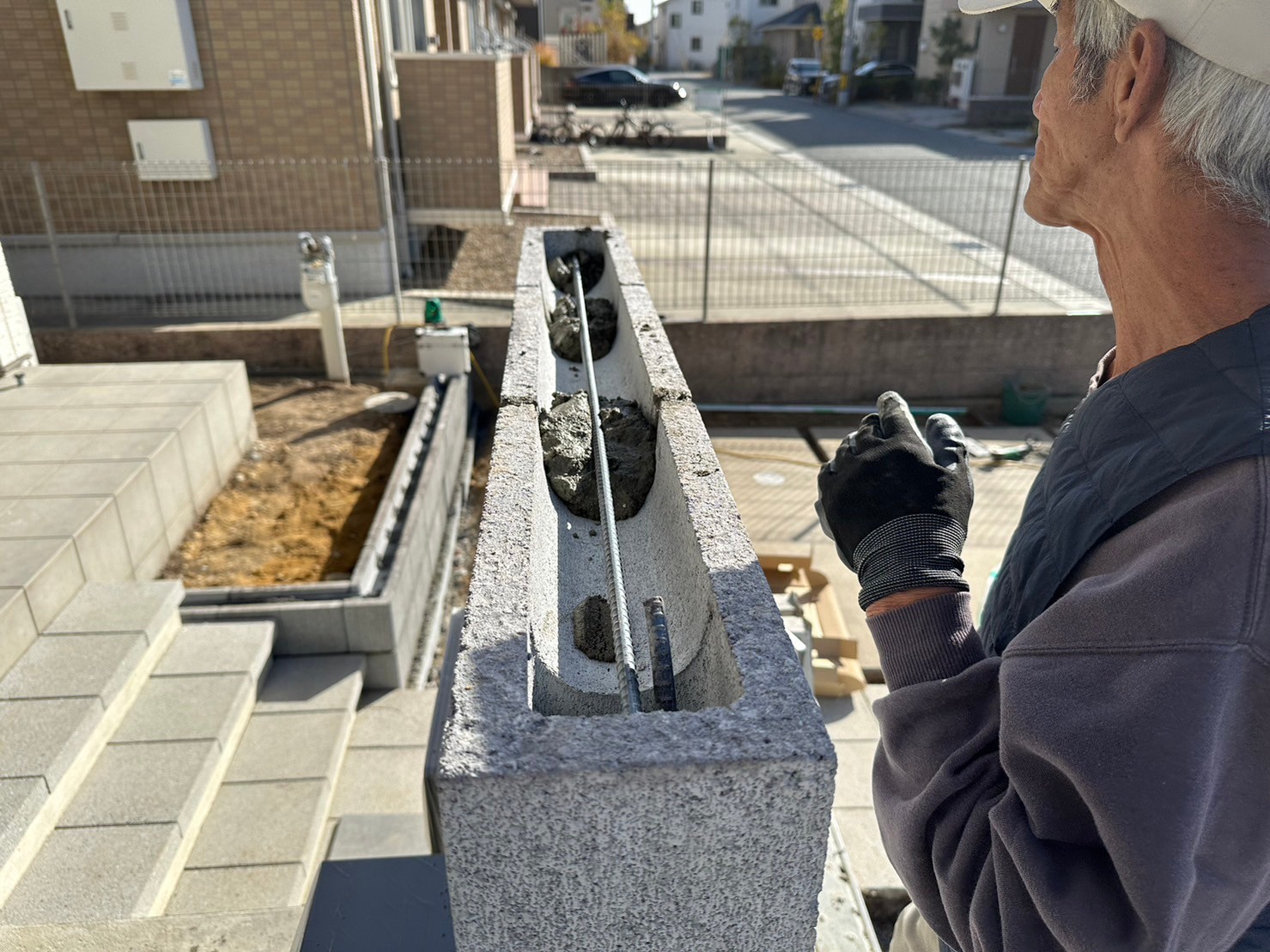 神戸市垂水区　A様邸の施工中写真