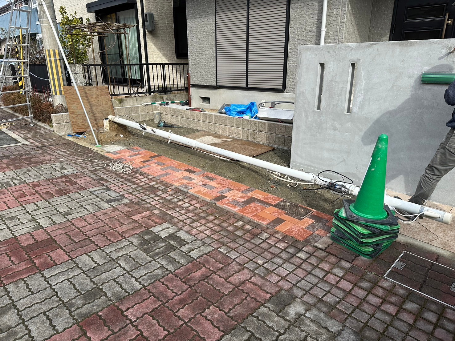 神戸市北区K様邸の施工中写真