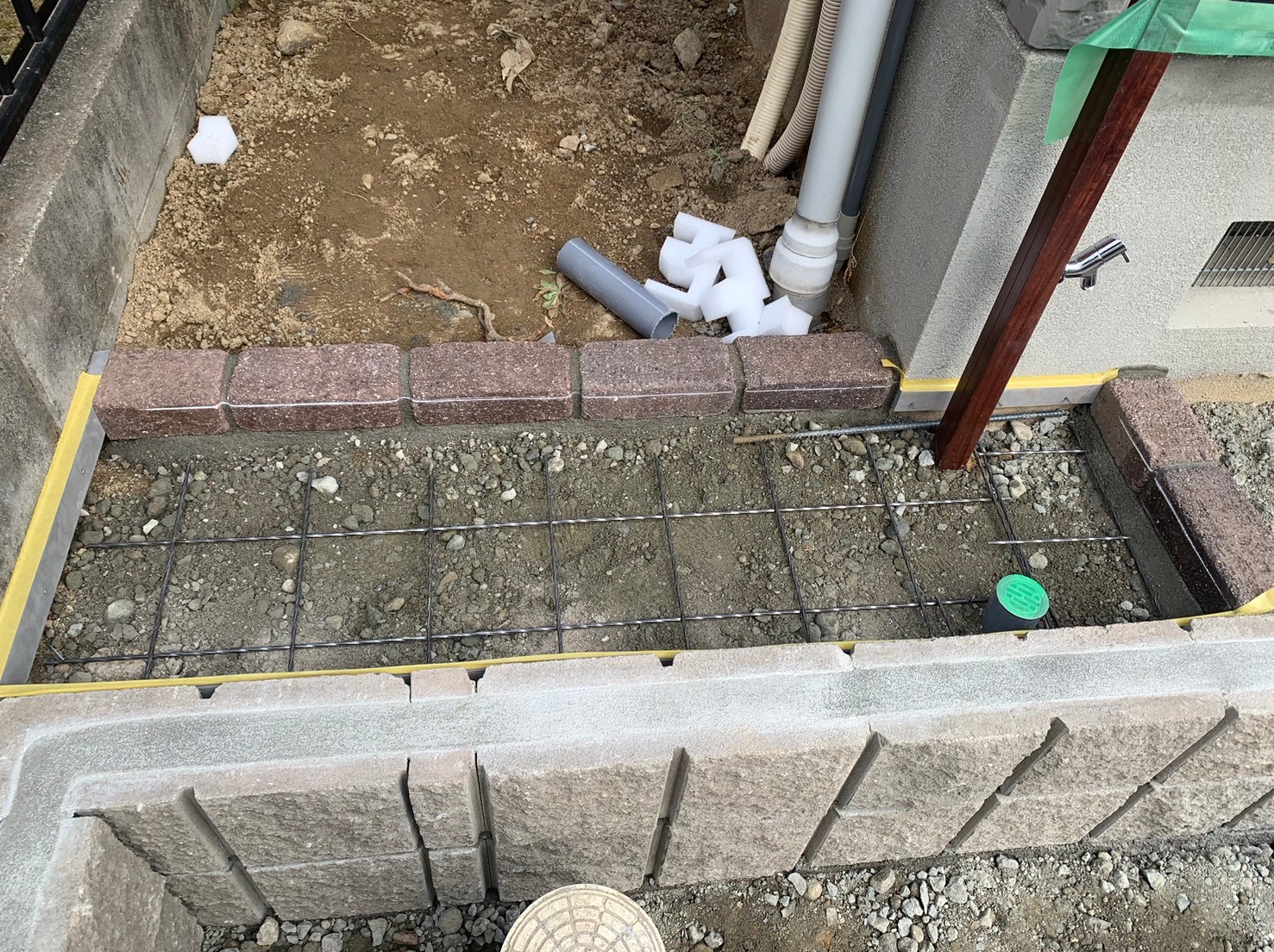神戸市北区K様邸の施工中写真