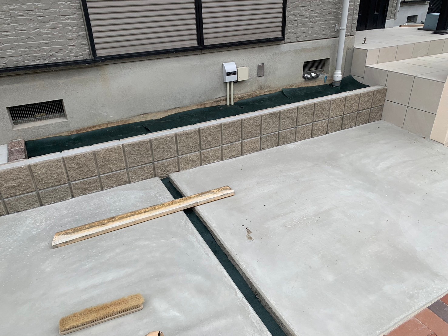 神戸市北区K様邸の施工中写真