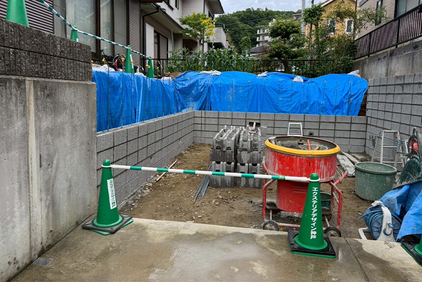 神戸市北区の施工中写真