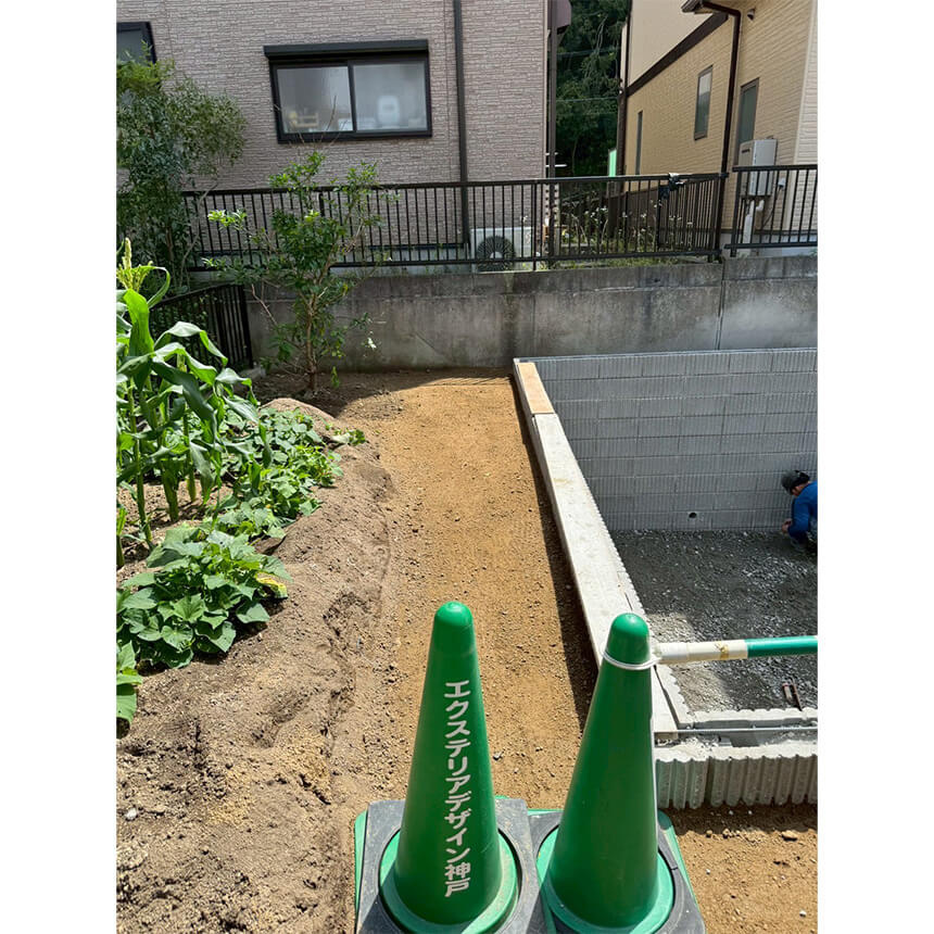 神戸市北区の施工中写真