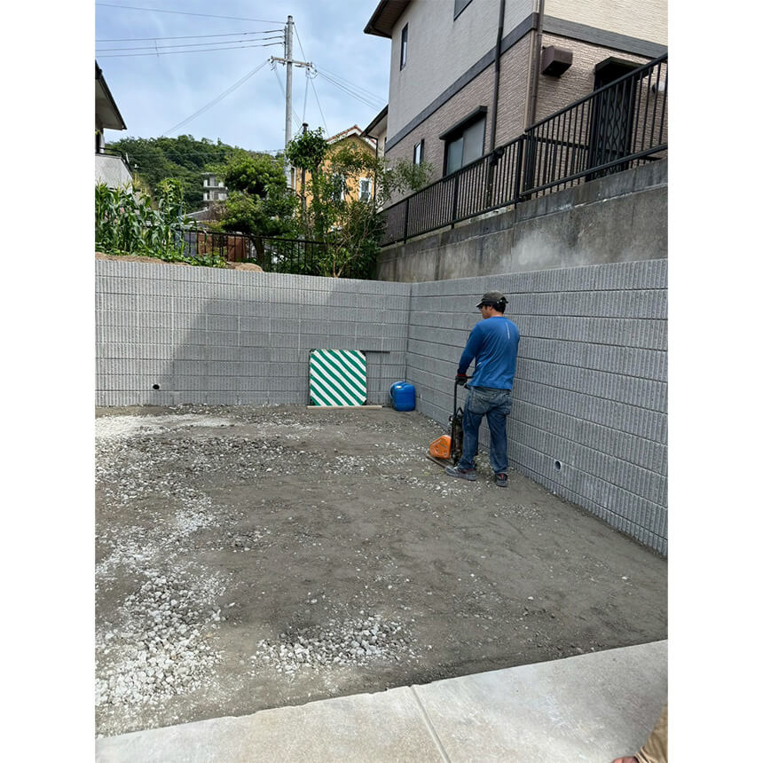 神戸市北区の施工中写真