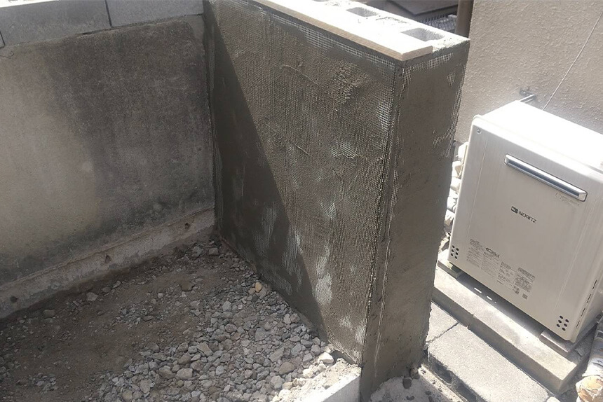 神戸市垂水区の施工中写真