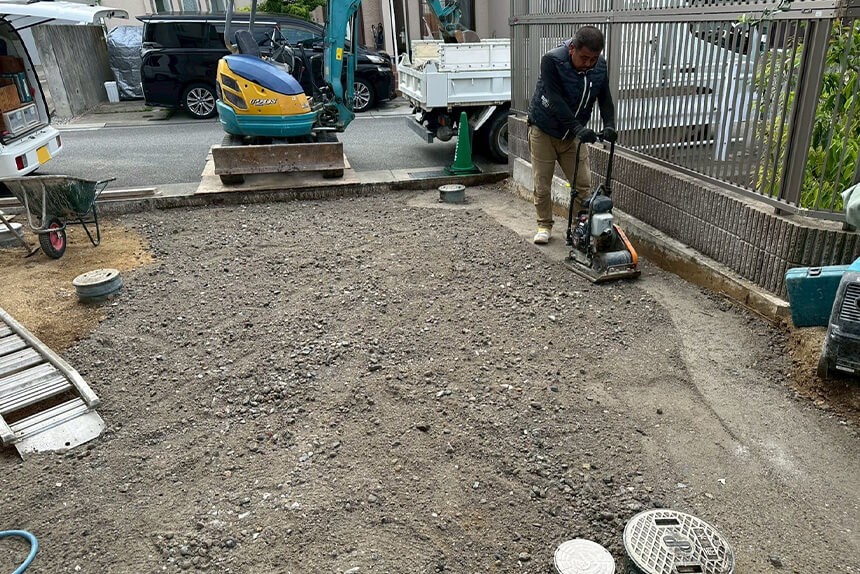神戸市長田区の施工中写真