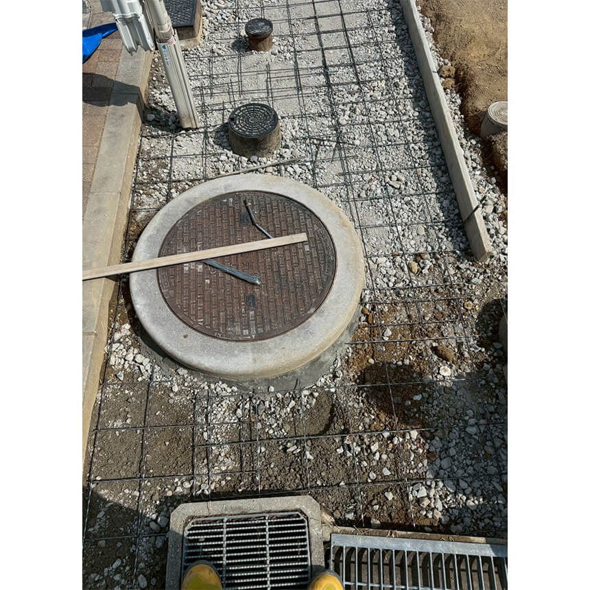 神戸市垂水区の施工中写真