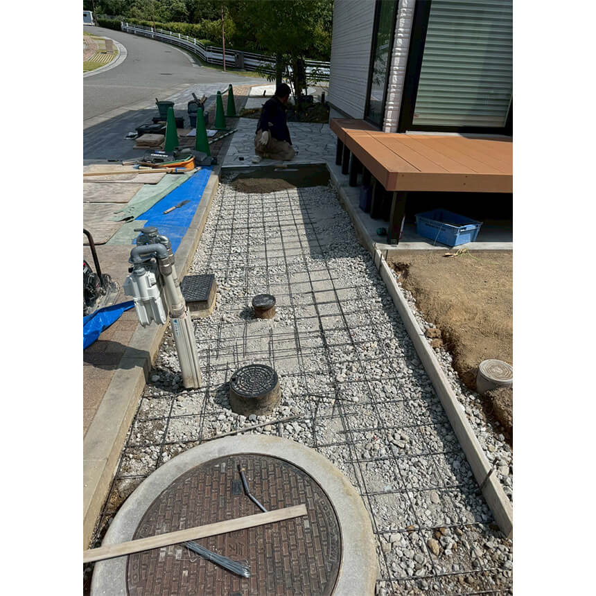神戸市垂水区の施工中写真