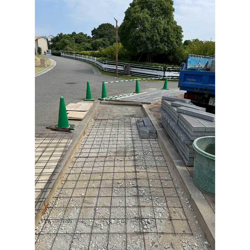 神戸市垂水区の施工中写真
