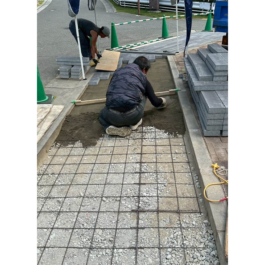 神戸市垂水区の施工中写真