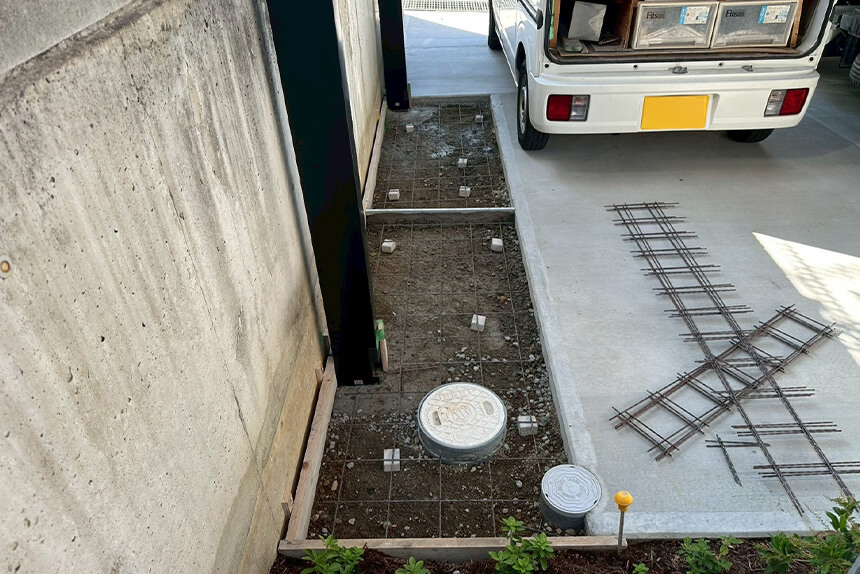 神戸市西区の施工中写真
