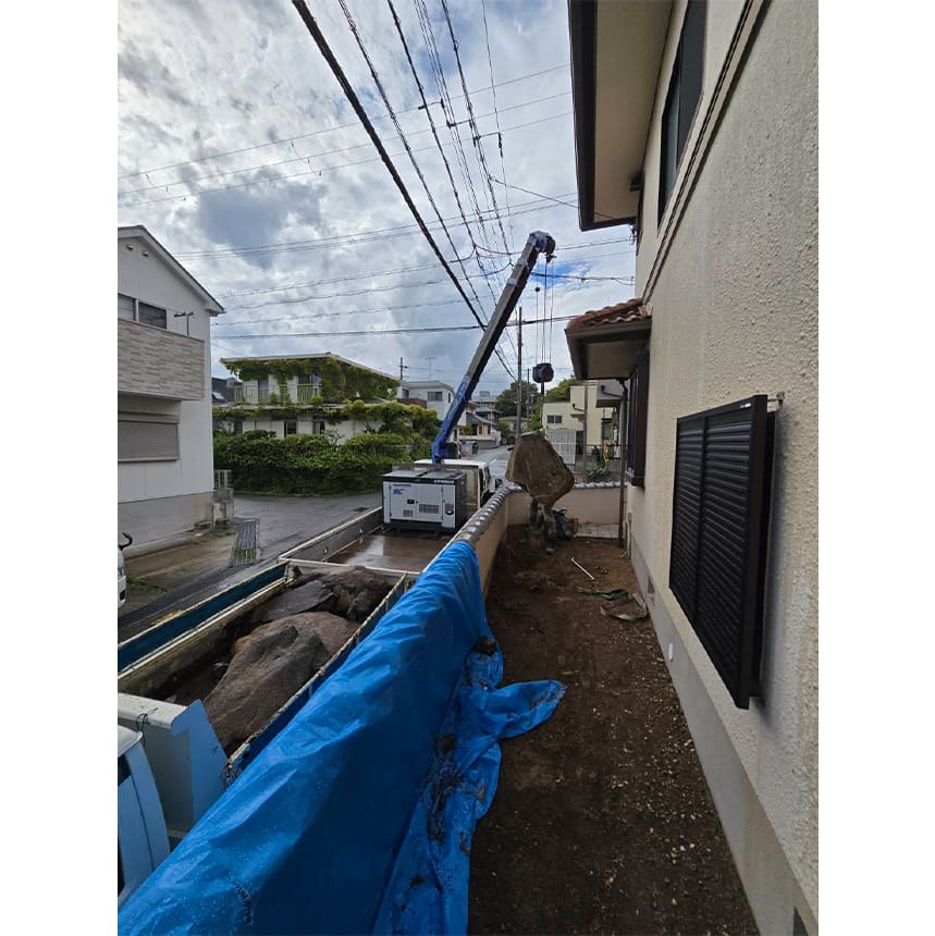 神戸市垂水区の施工中写真