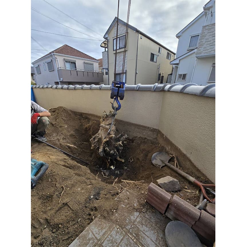 神戸市垂水区の施工中写真