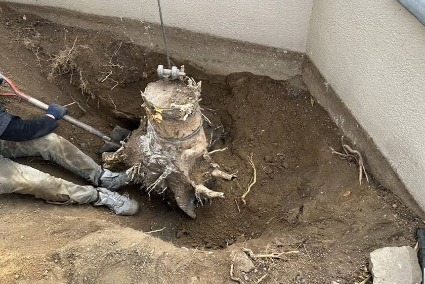 神戸市垂水区の施工中写真