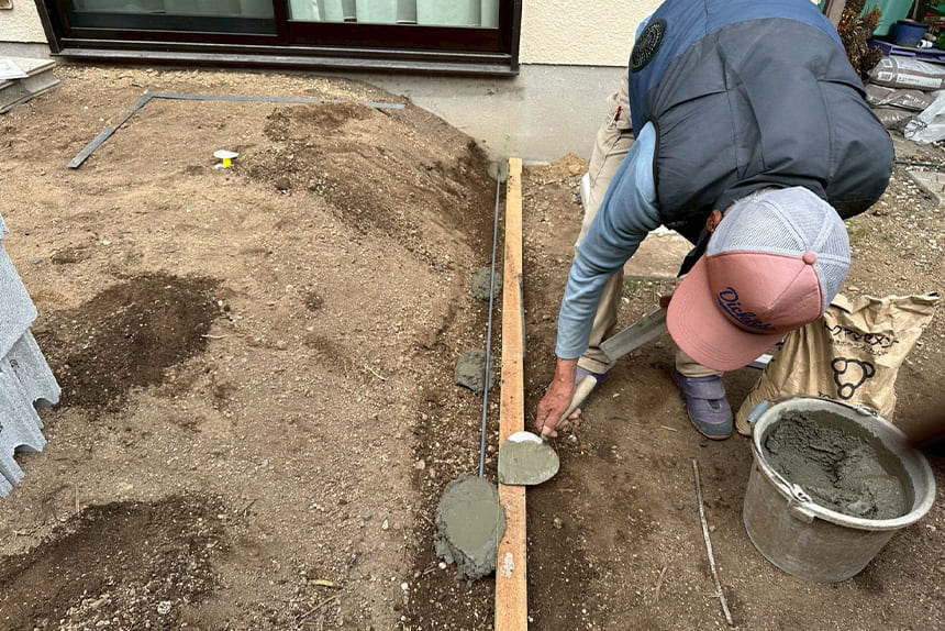 神戸市垂水区の施工中写真