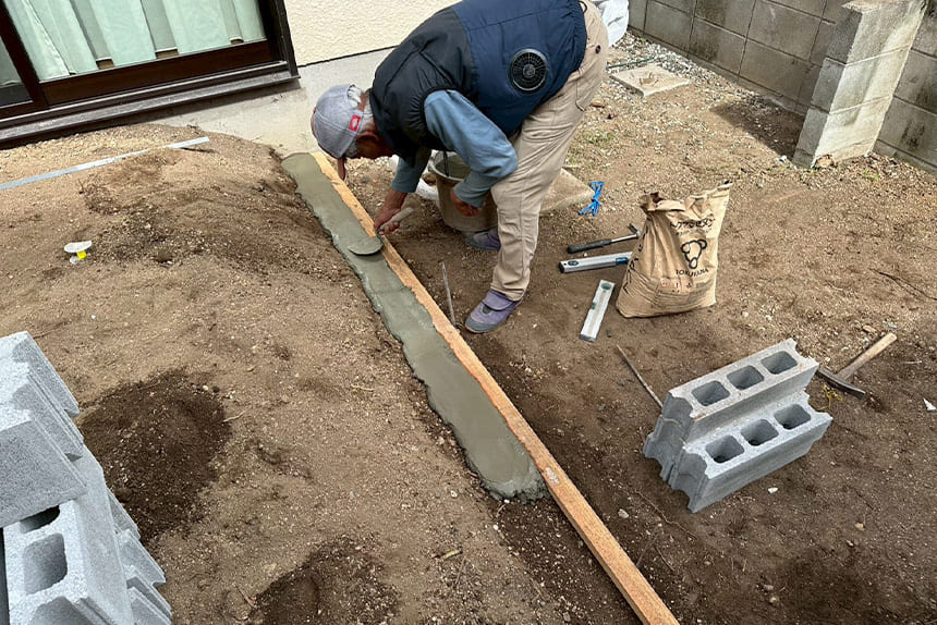 神戸市垂水区の施工中写真