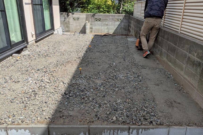 神戸市垂水区の施工中写真