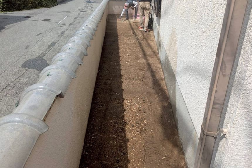 神戸市垂水区の施工中写真