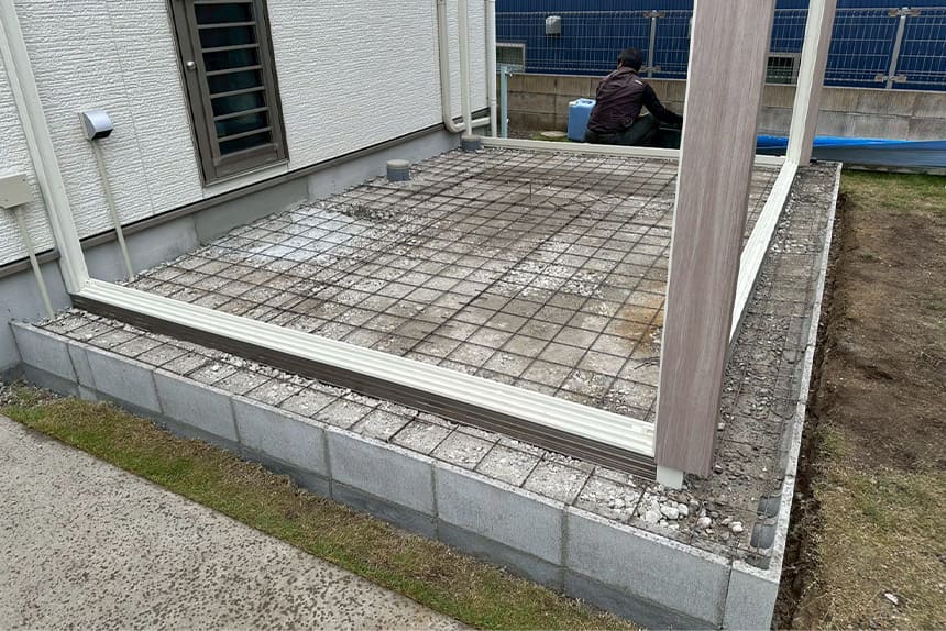 神戸市垂水区の施工中写真