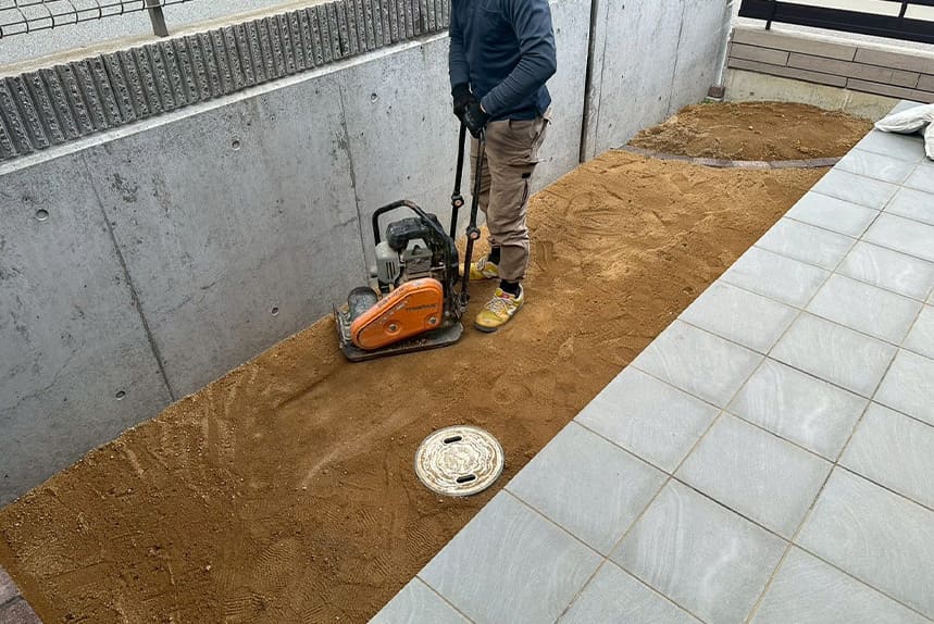 神戸市北区の施工中写真