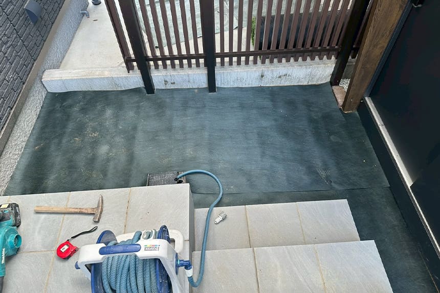 神戸市北区の施工中写真