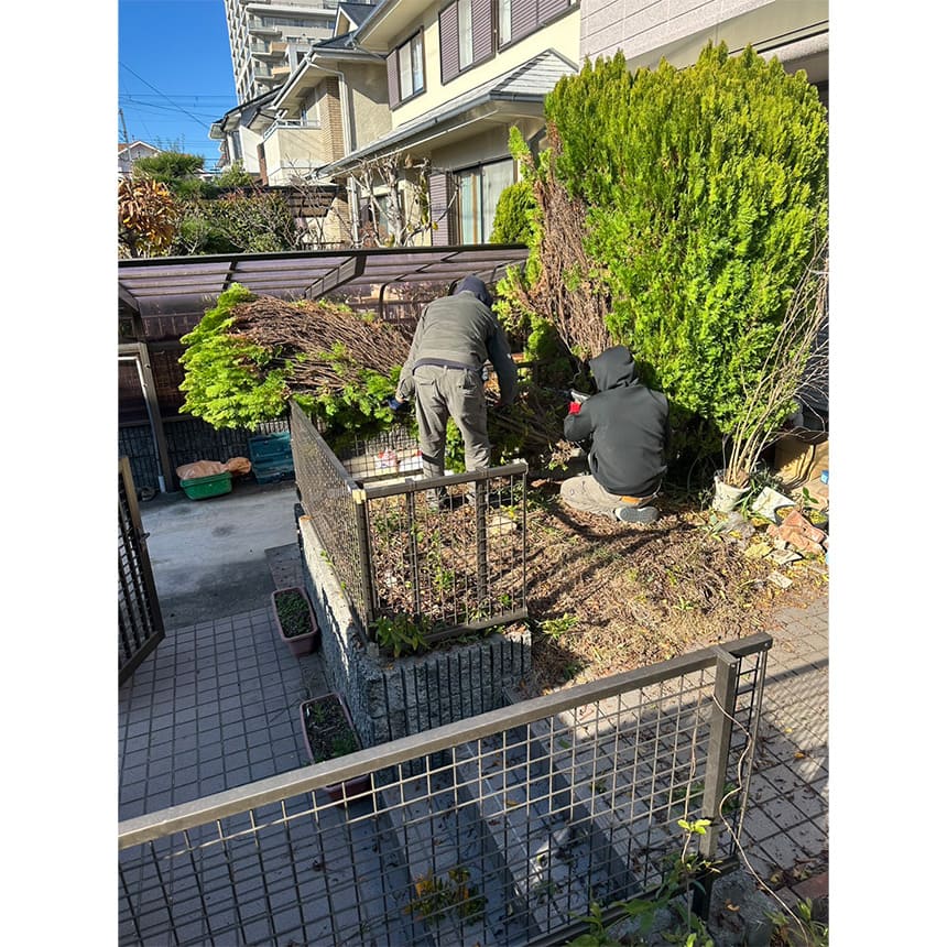 神戸市西区の施工中写真