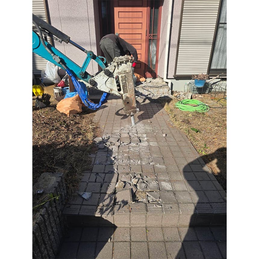 神戸市西区の施工中写真