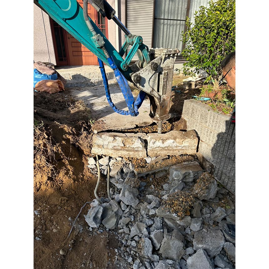 神戸市西区の施工中写真