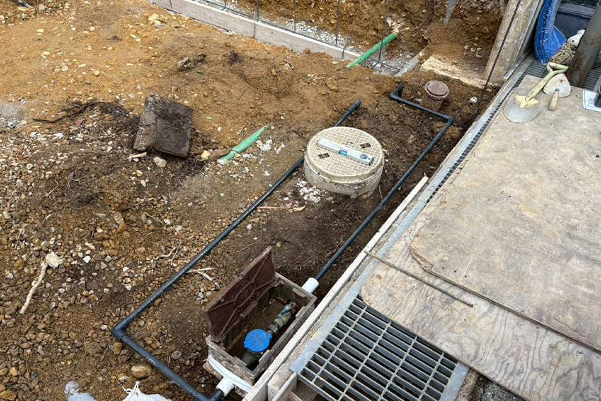 神戸市西区の施工中写真