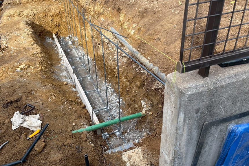 神戸市西区の施工中写真