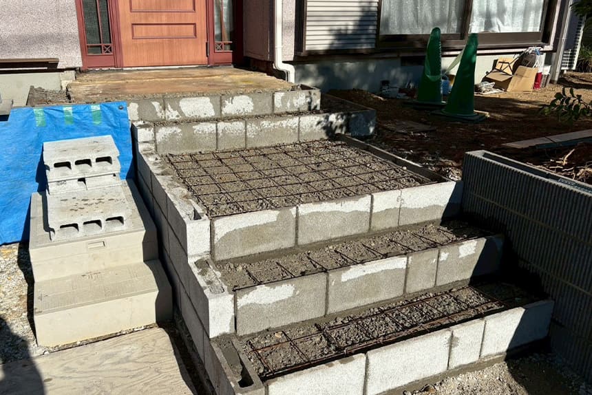 神戸市西区の施工中写真