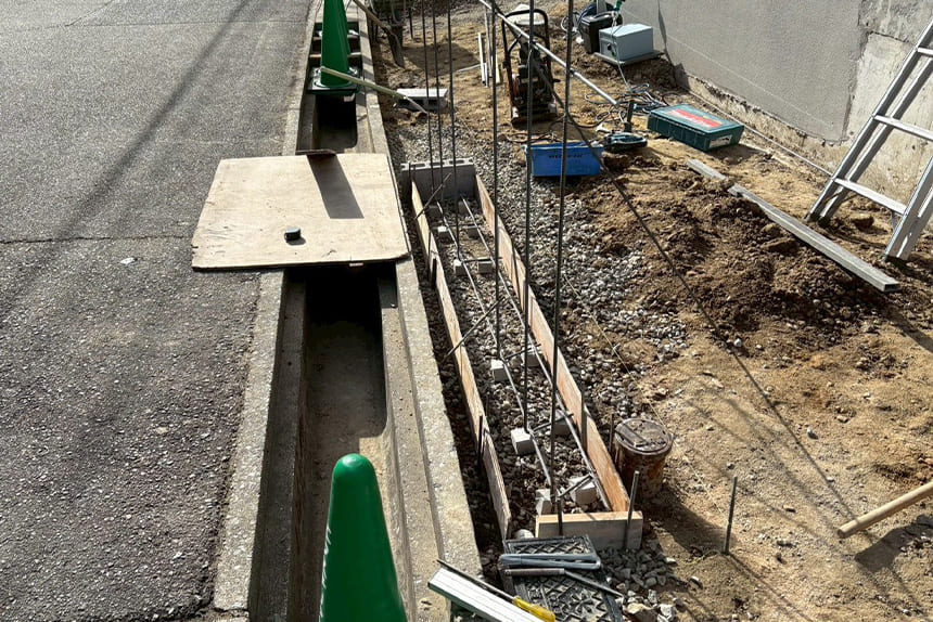 神戸市須磨区の施工中写真