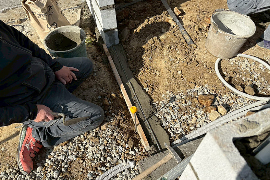 神戸市須磨区の施工中写真