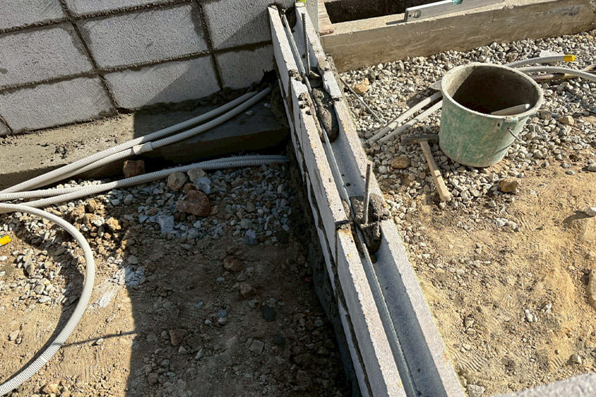 神戸市須磨区の施工中写真