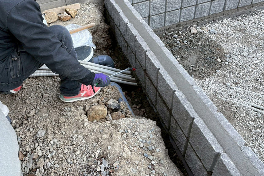 神戸市須磨区の施工中写真