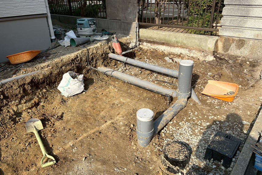 神戸市須磨区の施工中写真