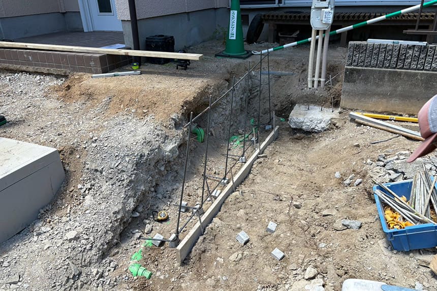 神戸市須磨区の施工中写真
