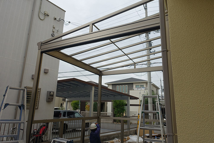 神戸市西区G様邸の施工中の様子12