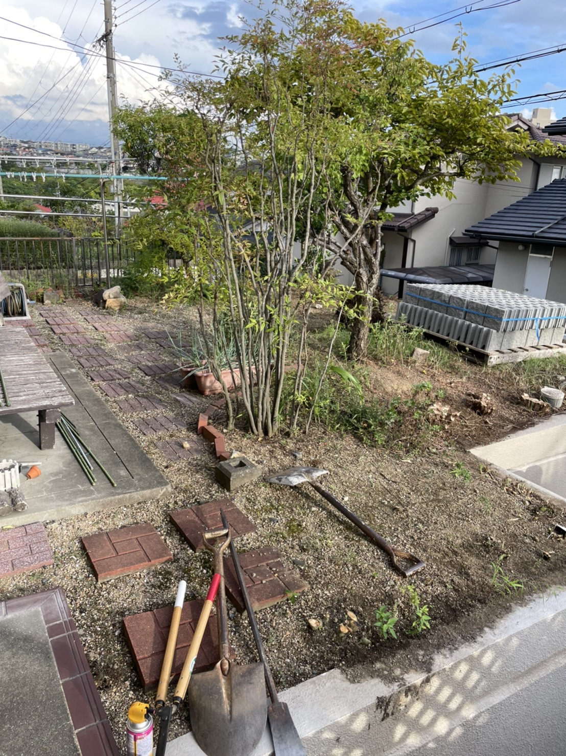 神戸市垂水区　K様邸の施工中写真