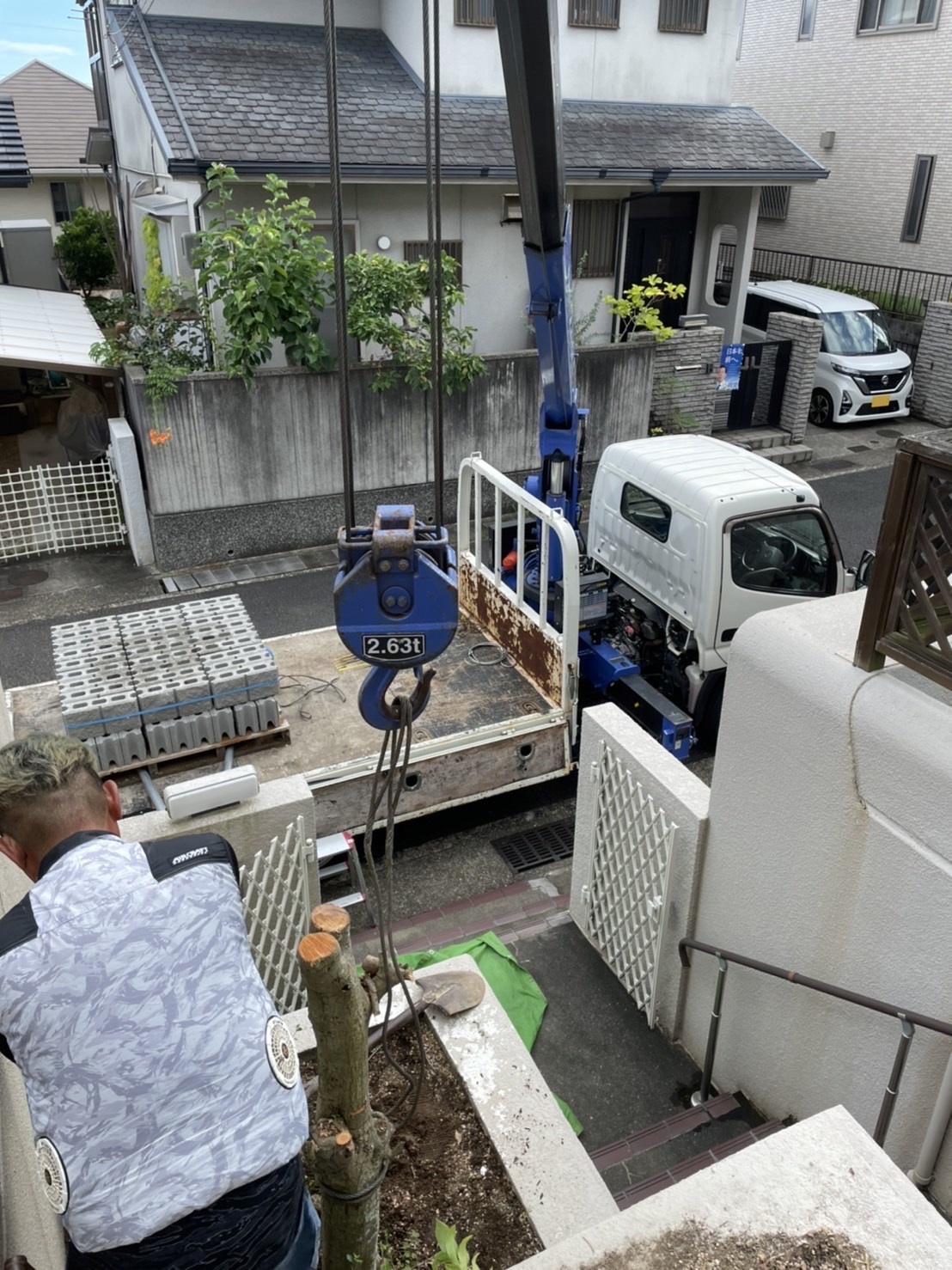 神戸市垂水区　K様邸の施工中写真