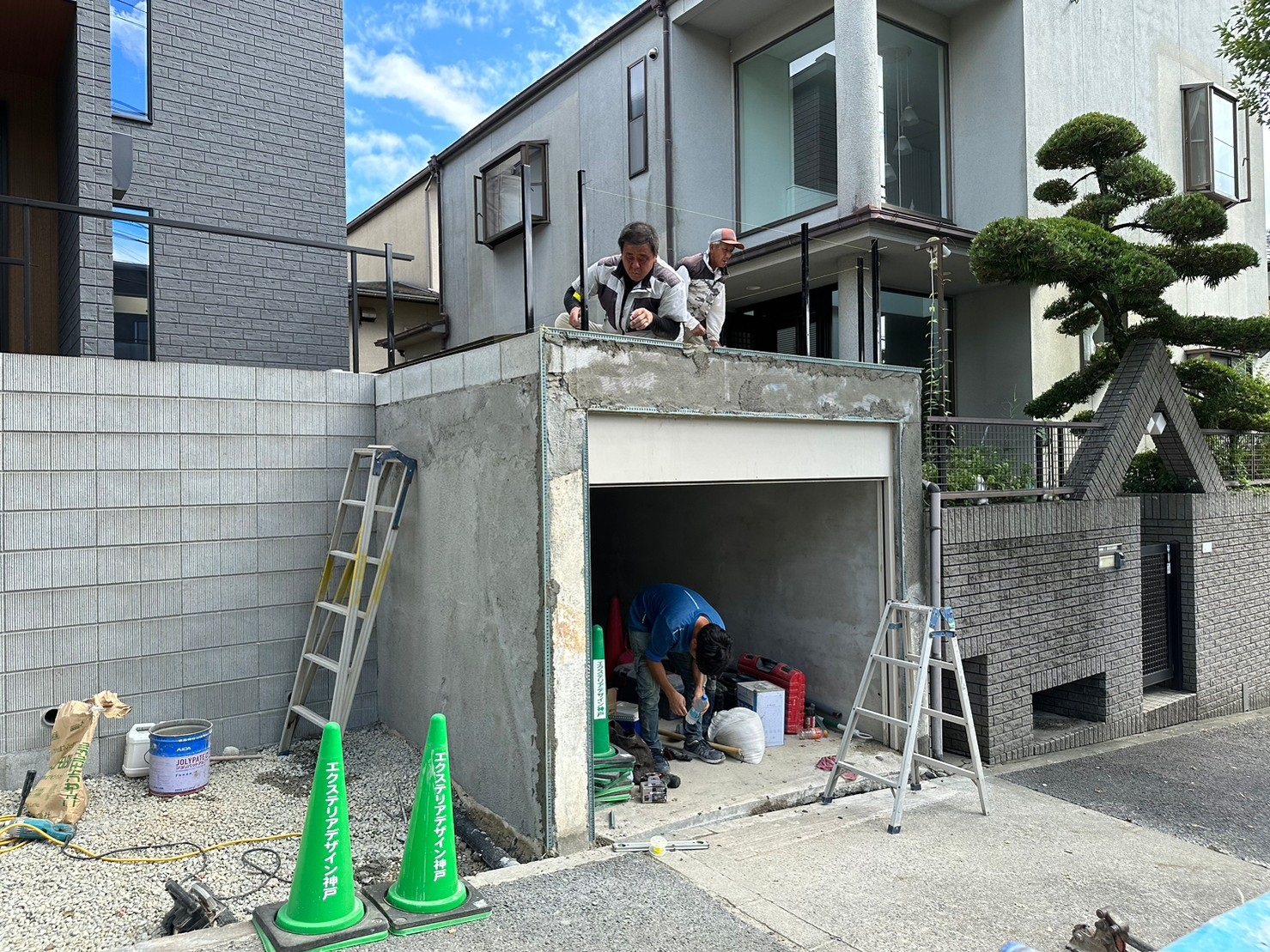 神戸市須磨区K様邸の施工中写真