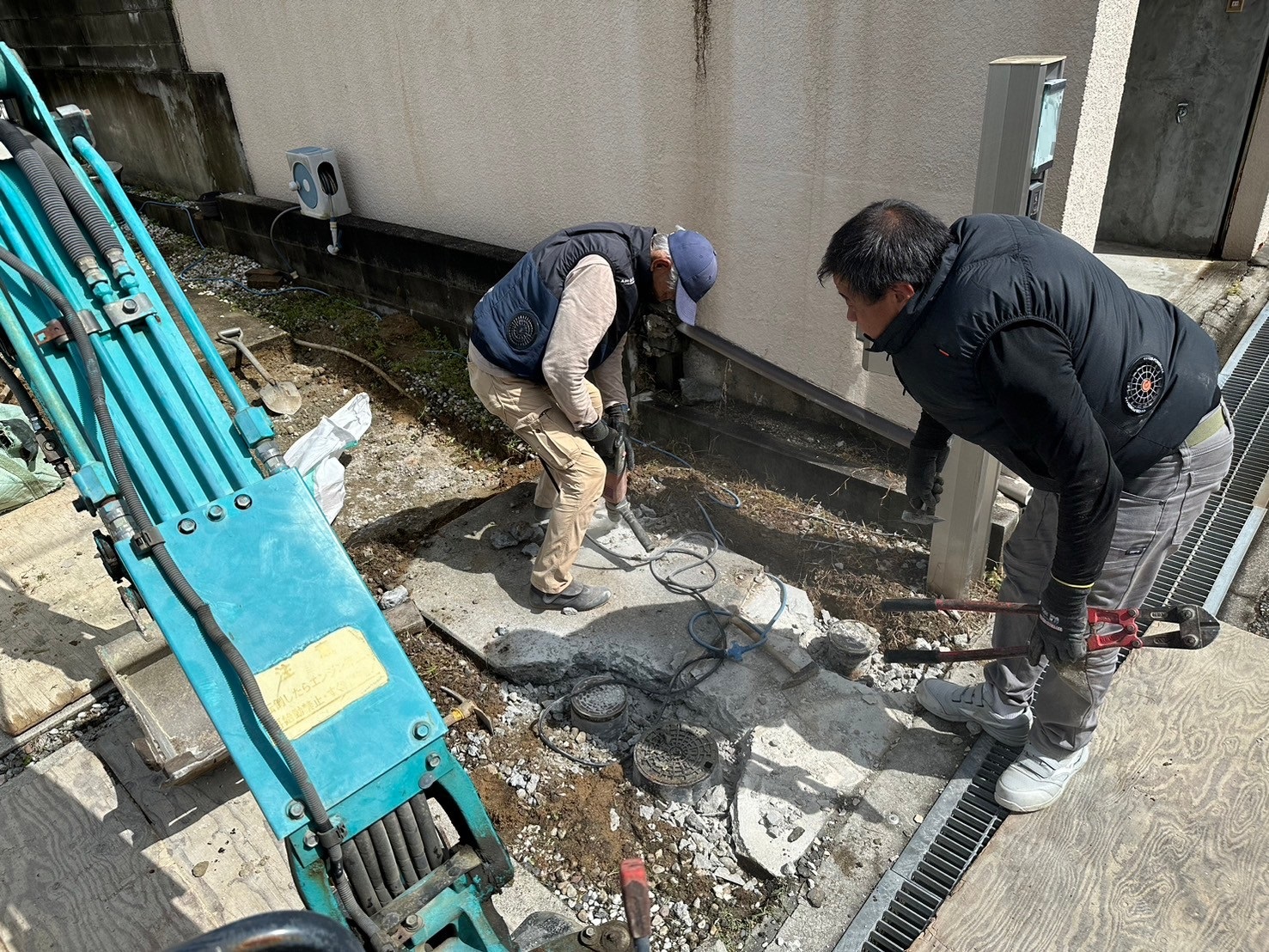 神戸市垂水区　H様邸の施工中写真