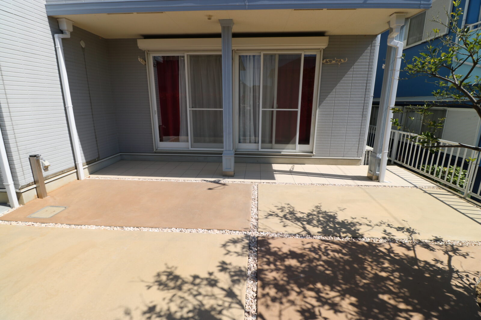 カラクリートで防草対策 エクステリアデザイン神戸